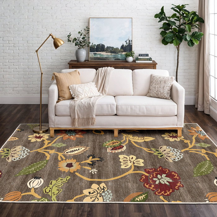 Conceptum Els1842 Alfombra de Terciopelo Multicolor 140 x 220 cm